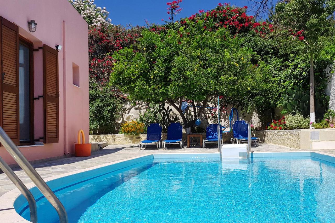 Villa Sunset With Stunning Sea View, Kids Area And Hammocks On Roof Terrace Agia Triada Экстерьер фото