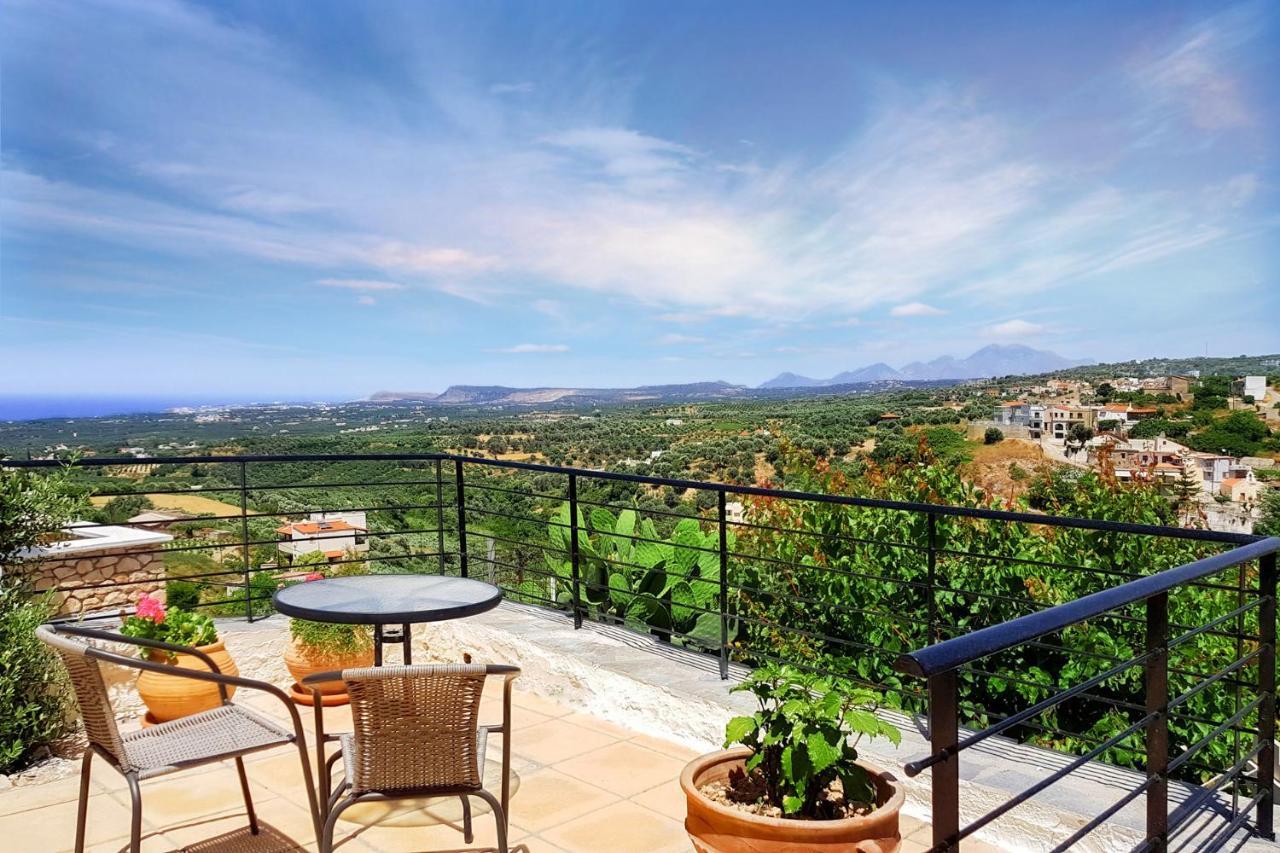 Villa Sunset With Stunning Sea View, Kids Area And Hammocks On Roof Terrace Agia Triada Экстерьер фото