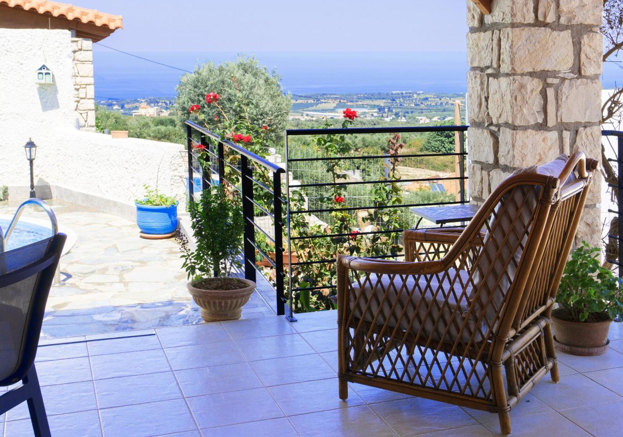 Villa Sunset With Stunning Sea View, Kids Area And Hammocks On Roof Terrace Agia Triada Экстерьер фото
